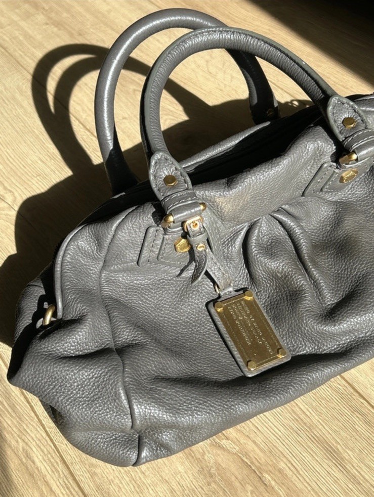 MARC By Marc Jacobs ‘Classic Q- Baby Groovee’ Gunmetal Satchel Handbag