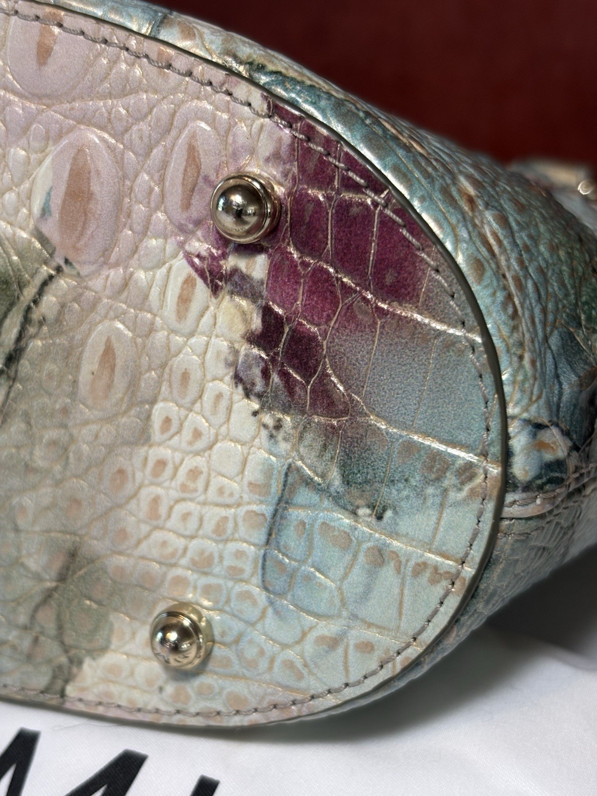 BRAHMIN Small Bowie Nirvana Melbourne Convertible Crossbody Satchel