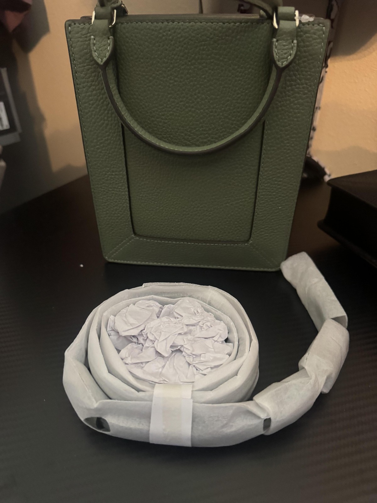 Kate Spade Lena Mini Tote Womens Romaine Green Pebbled Leather Handbag NWT K1884