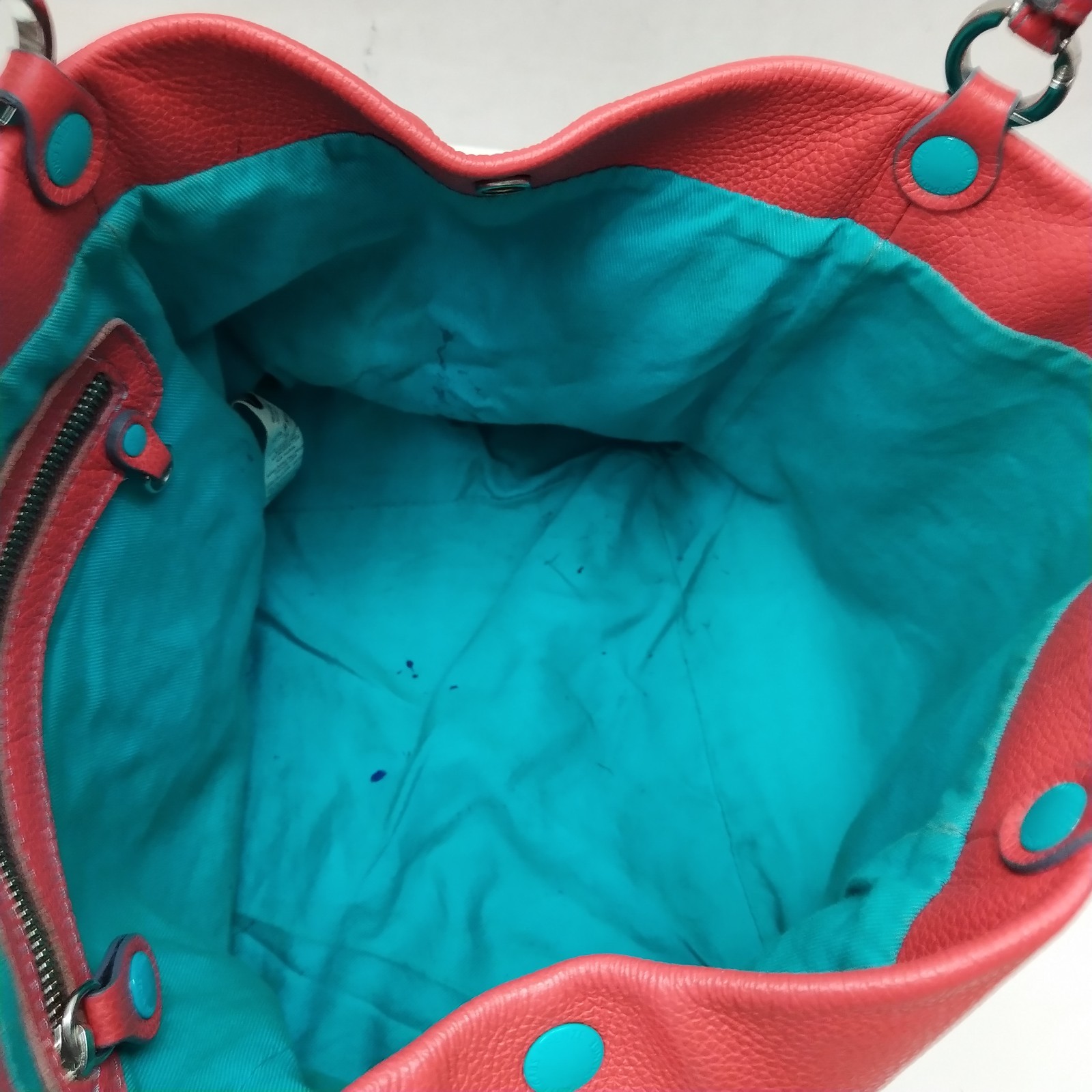 Gabs Red Leather Cube Double Handles Satchel Bag – Made in Italy