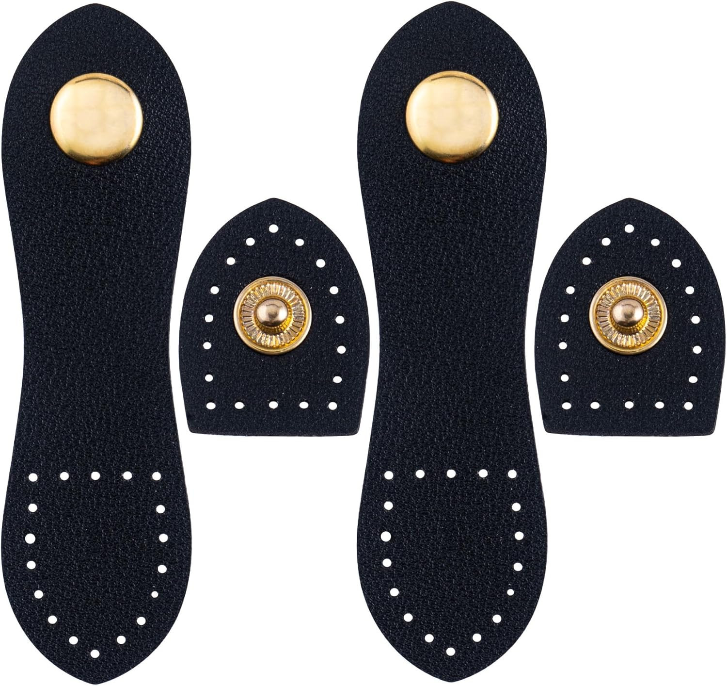 Leather Snap Buckles Closure, Sew on Leather Snap Button Purse Closure Fasteners