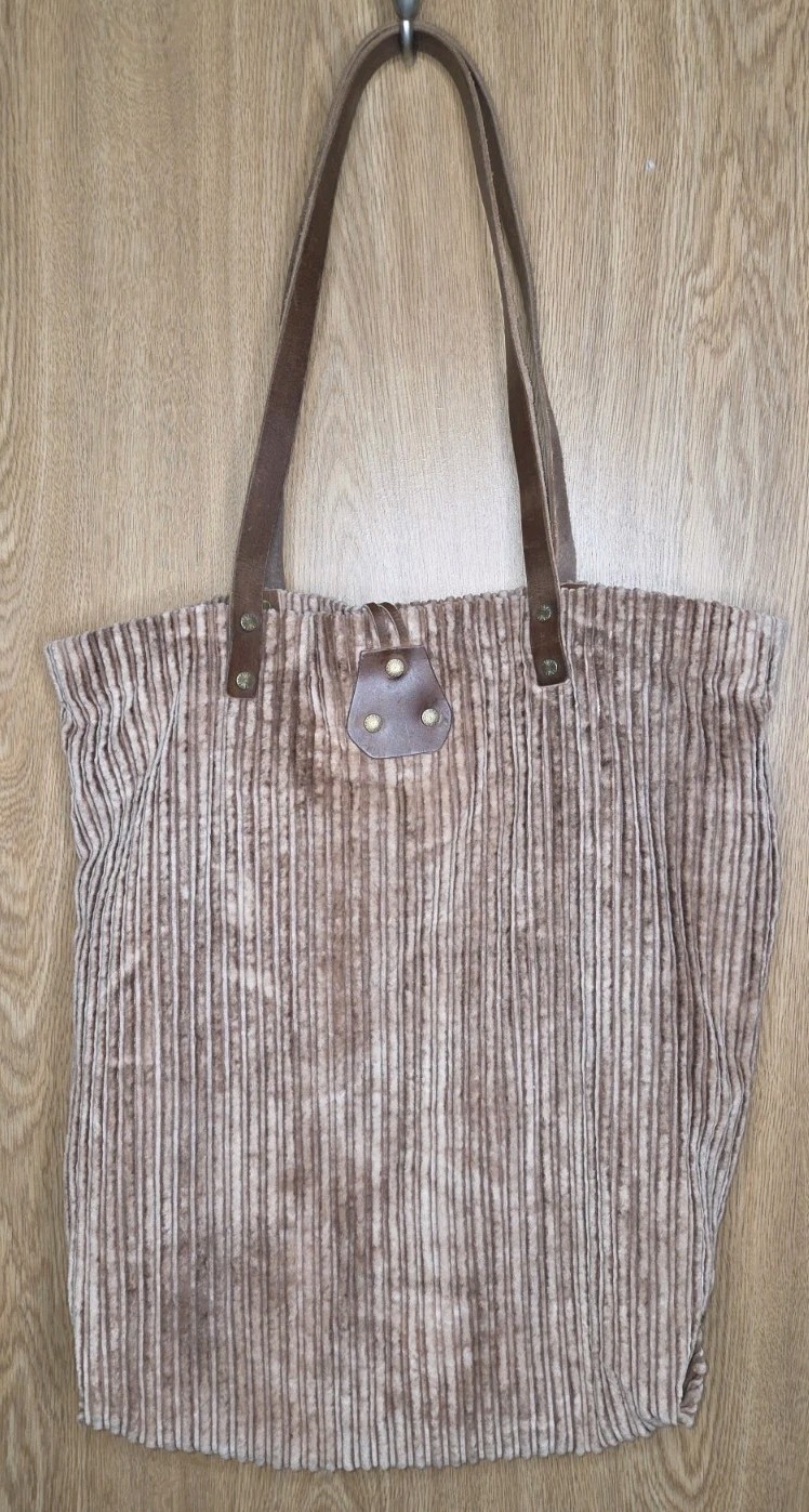 Free People We The Free Corduroy Washed Tote Brown