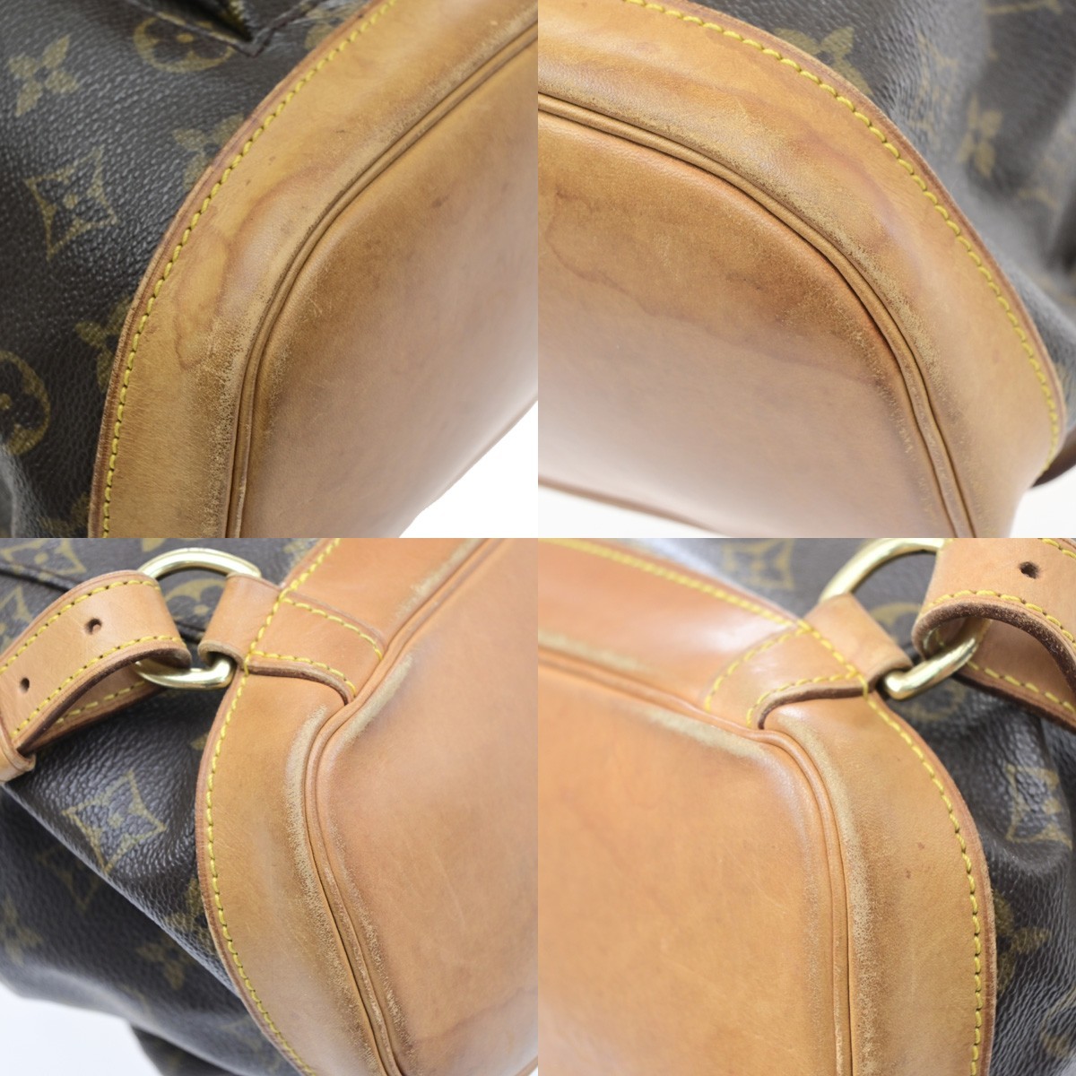 LOUIS VUITTON Montsouris MM Backpack Bag Monogram M51136 France 72SA191