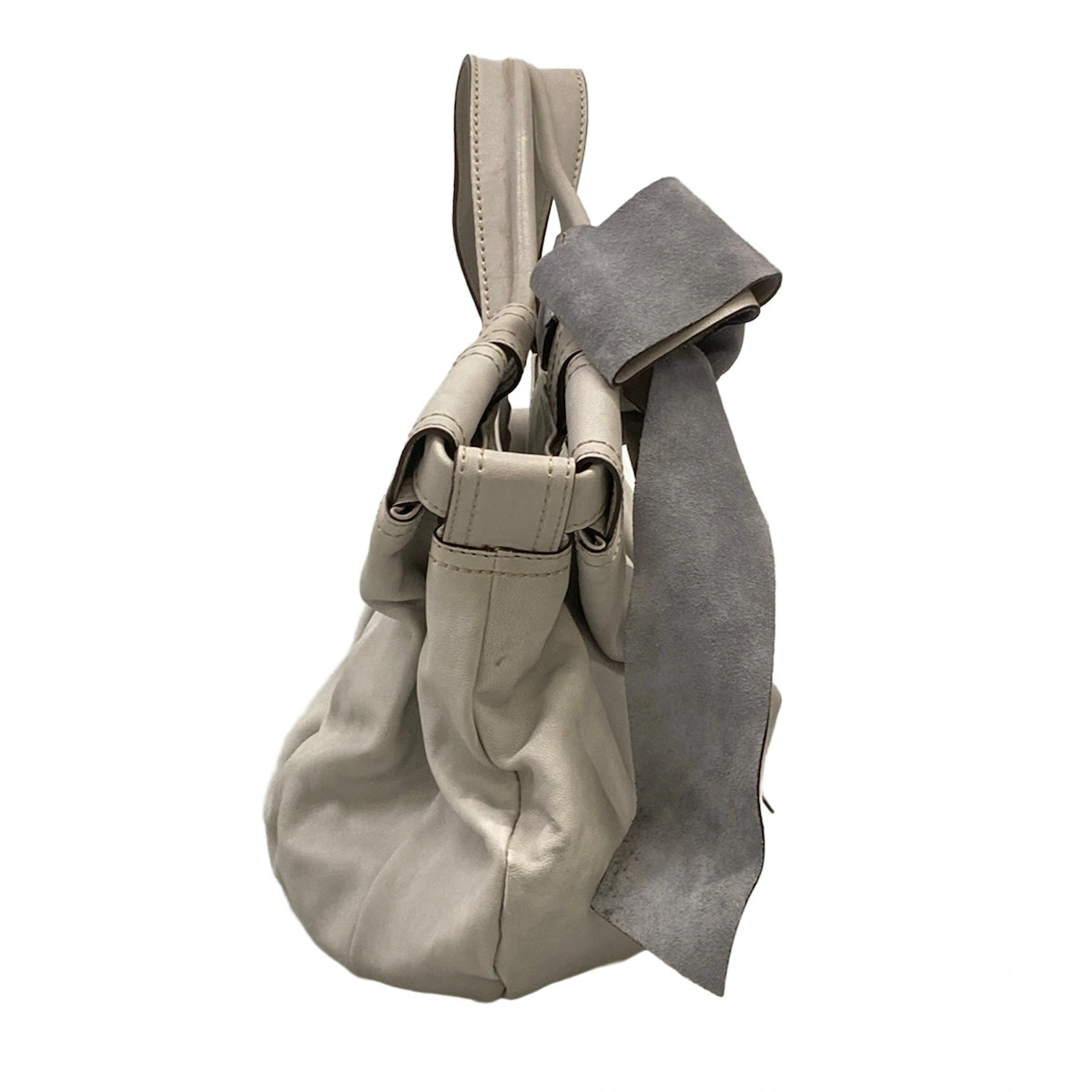 ANDREA MABIANI Light gray Leather Tote Bag
