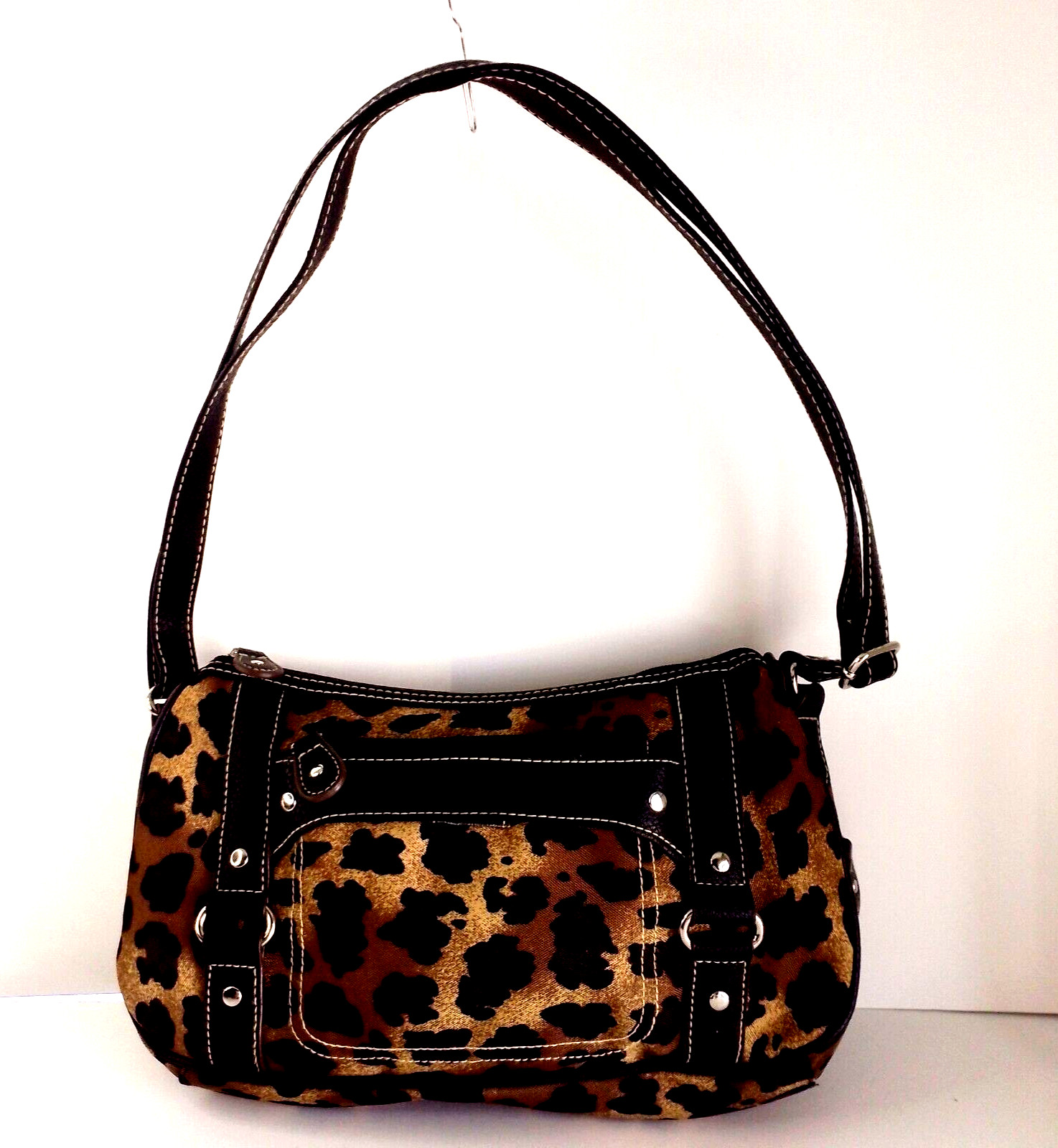 Cheetah Print Purse Fashion Accessory Womens Zipper Closure Adjustable E7-1740