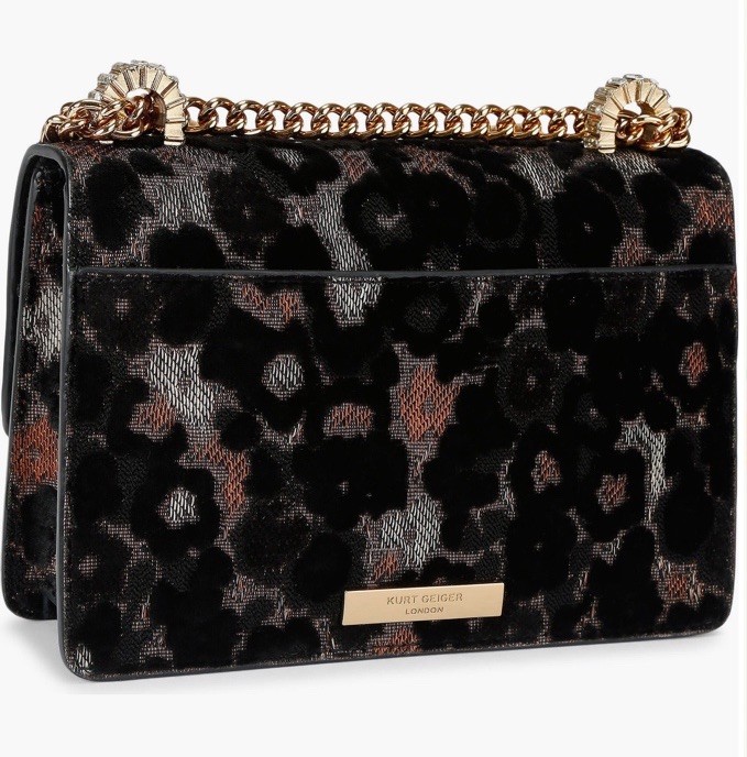 Kurt Geiger London Multicolored Crystal Bow Small Crossbody Bag Shoreditch