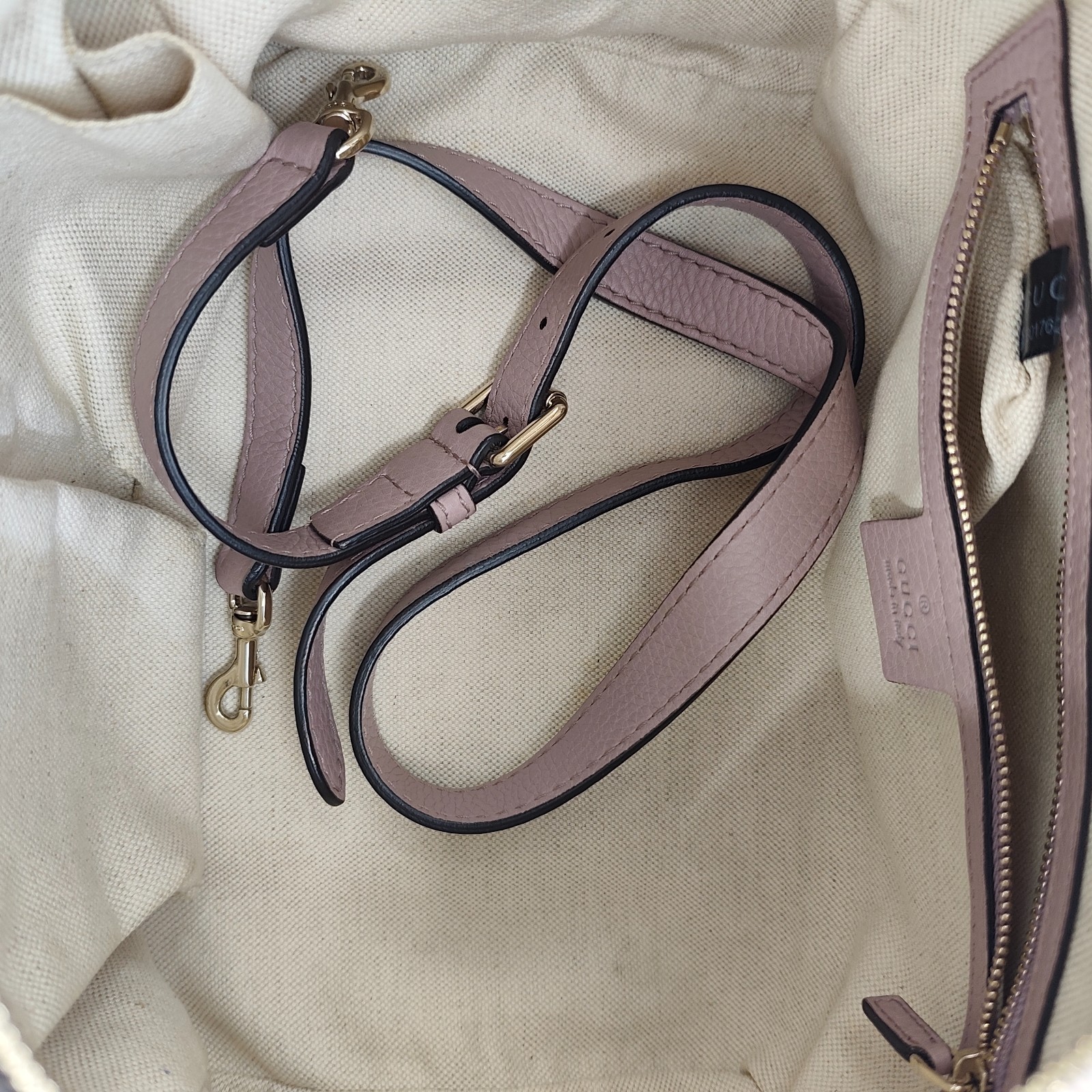 2016-2025 Medium GG Canvas Web Joy Boston Bag Satchel BF00297