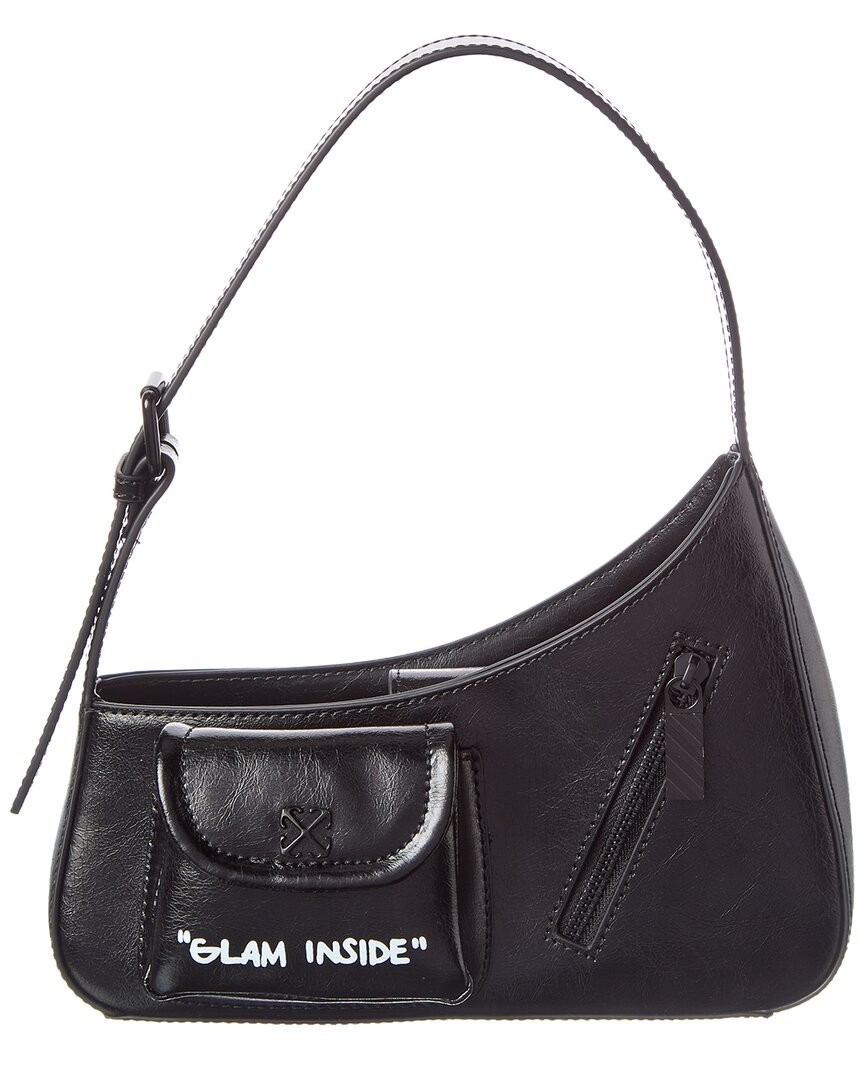 Off-White™ Jitney Leather Hobo Bag Women’s Black