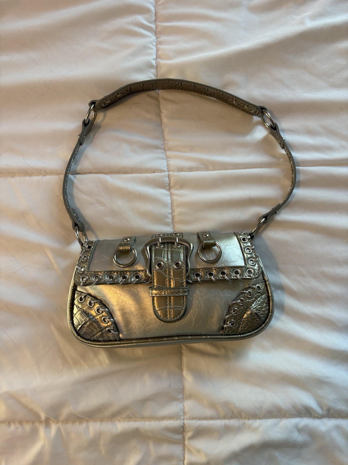 Alternative Silver Fashion Shoulder Bag Purse Urban Outfitters New No Tag