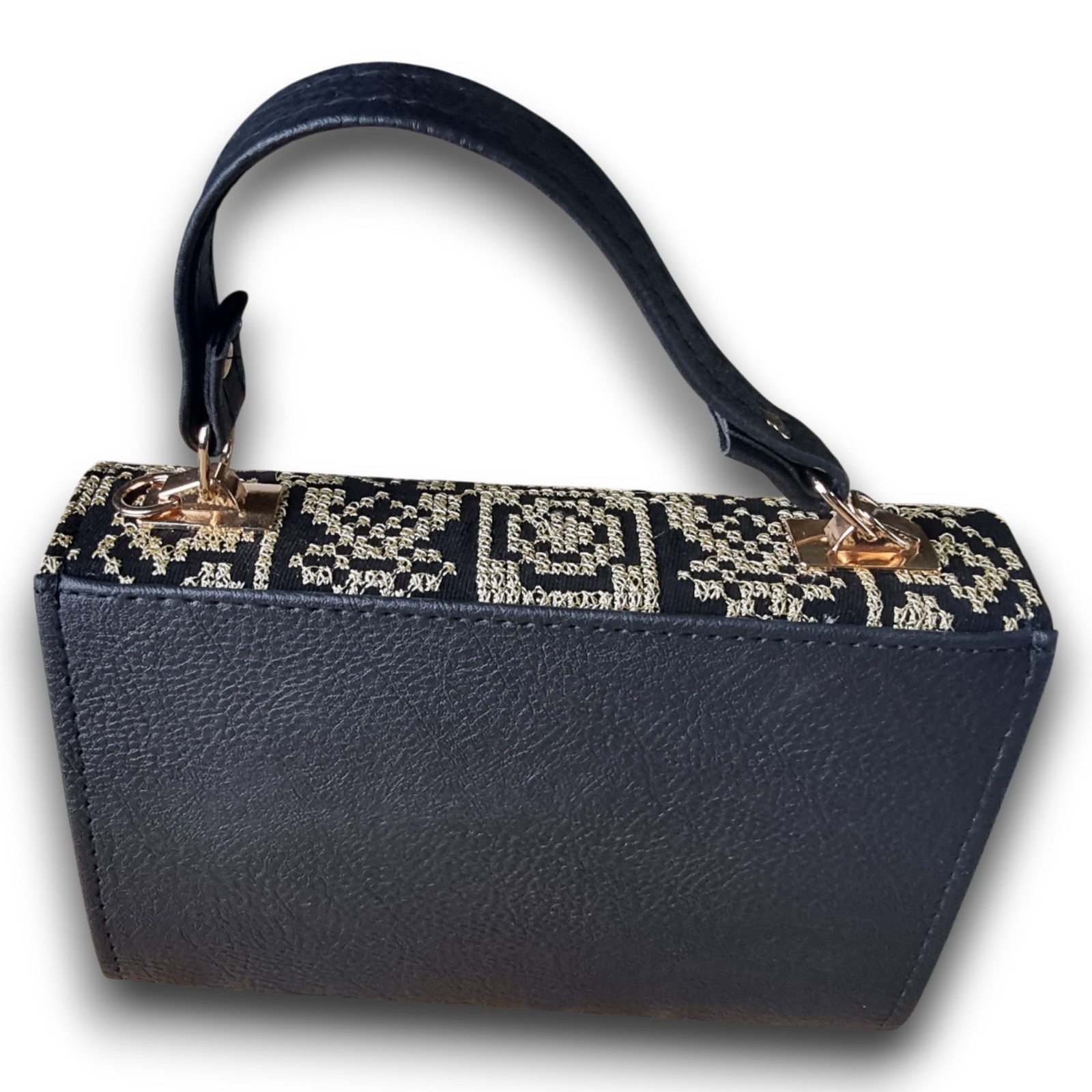 Vintage Middle Eastern Style Beige Embroidered Tatreez Handbag Formal & Casual