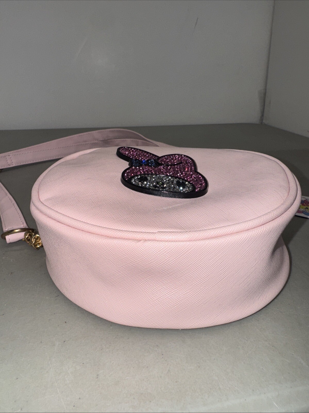 Hello Kitty My Melody Rhinestone Face Bling Bag Purse NEW Pink