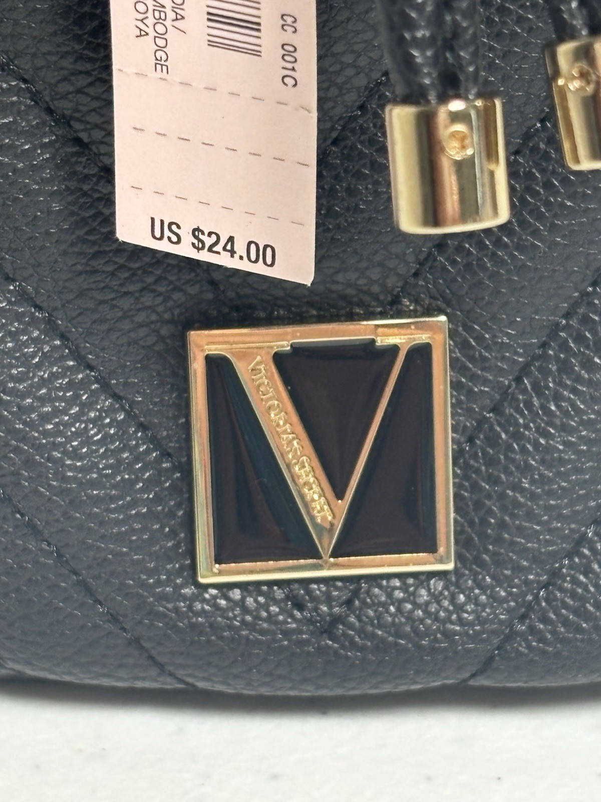Victoria Secret V-Quilt Perfume Pouch V Monogram NWT