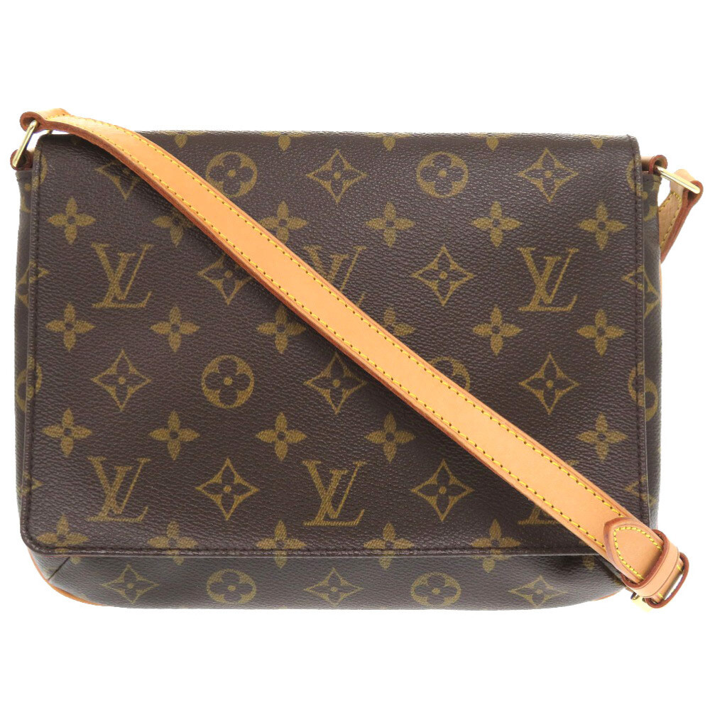 AUTHENTIC LOUIS VUITTON M51388 Monogram Musette Tango long strap Shoulder Bag