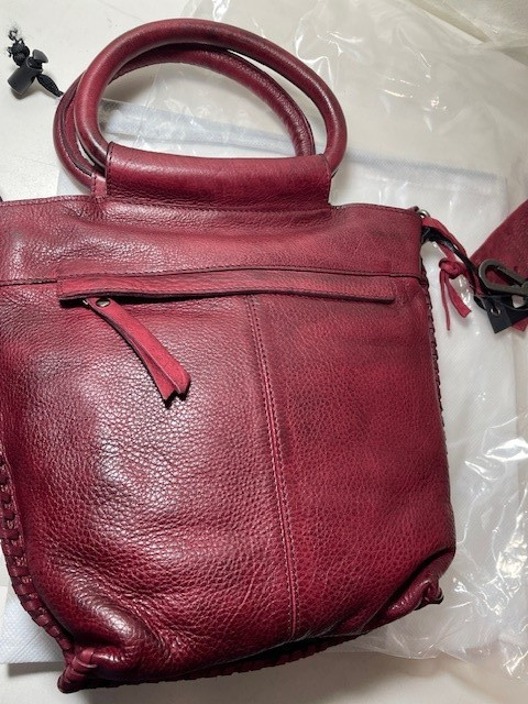 Latico Leathers Crossbody Milano Brand NEW Burgandy