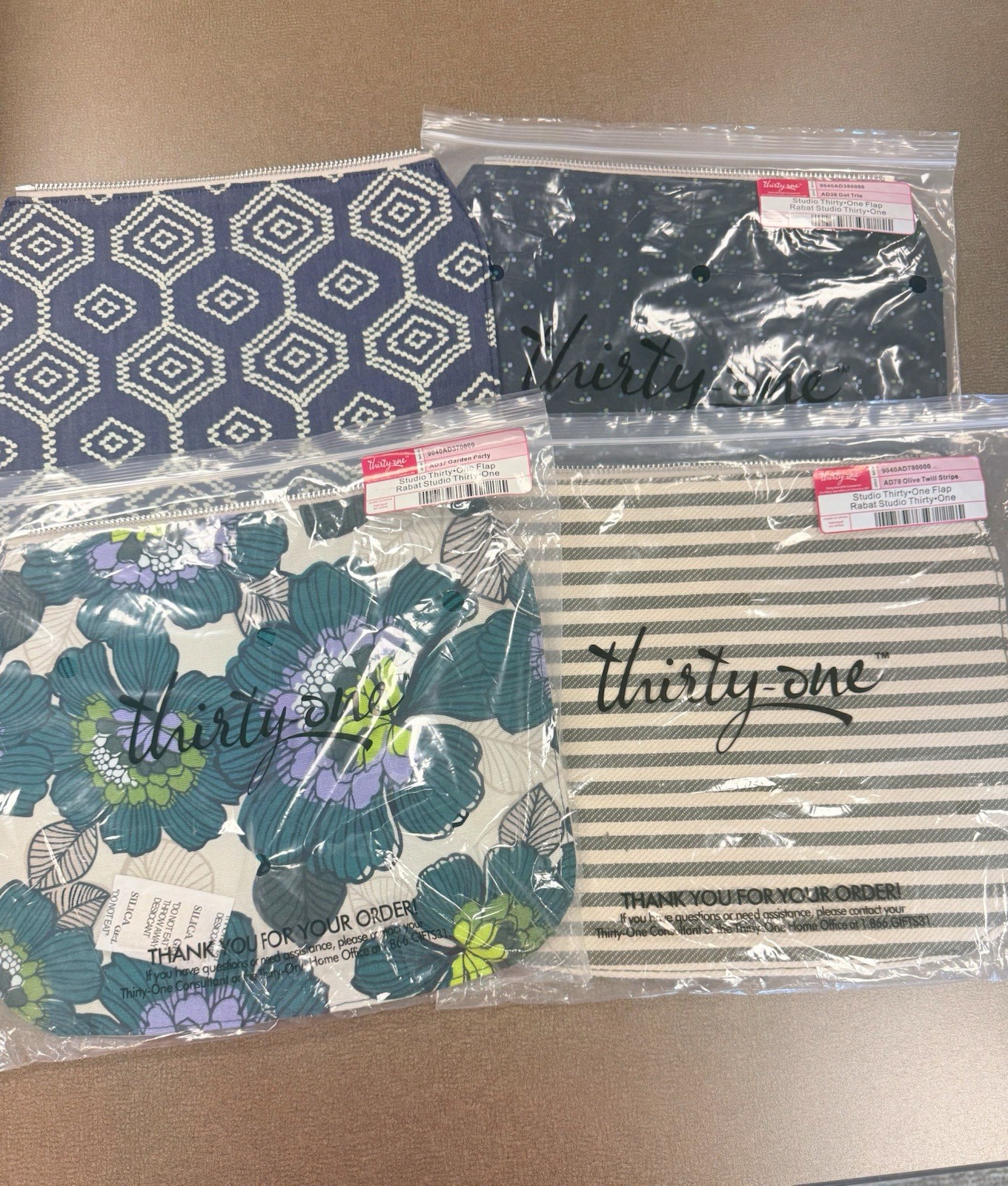 SET OF 4 Studio Thirty One Flap Rabat-Interchangeable Zip Flap for Classic Bag