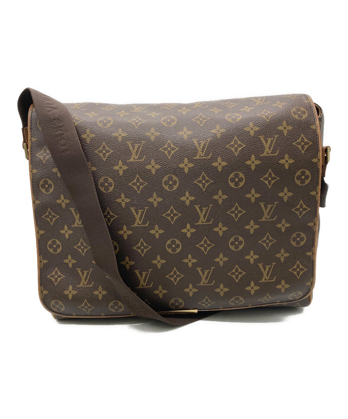 Louis Vuitton Shoulder Bag Monogram Abes M45257 Coated Canvas Brown #TFB2951