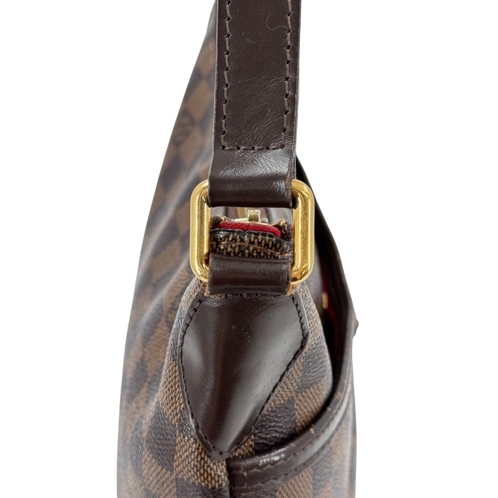 LOUIS VUITTON Bloomsbury PM Damier Ebene Canvas Brown Zip Shoulder Bag N42251