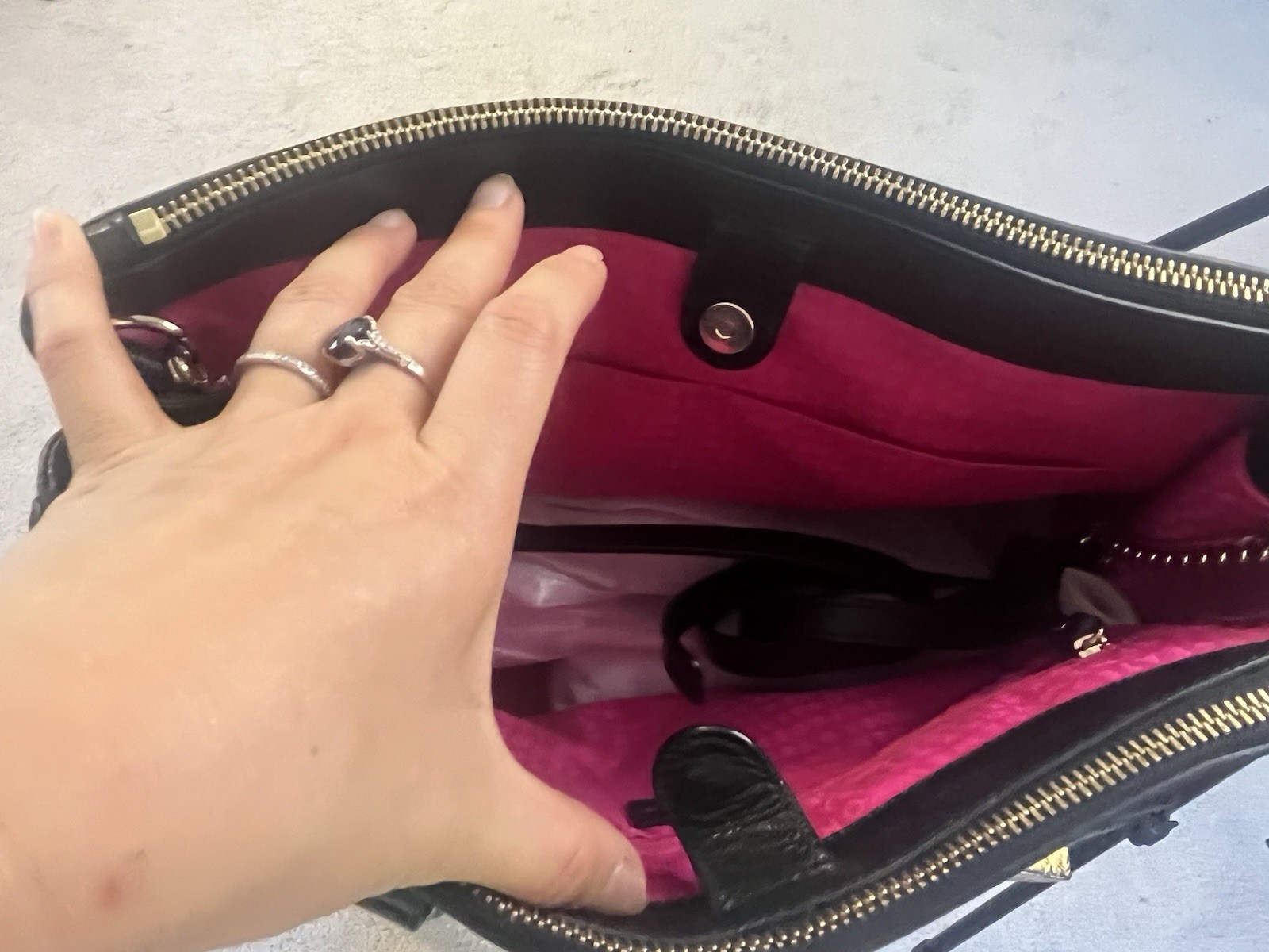 Kate Spade Bristol Drive Loden Lizard Embossed Bag Leather Bag.