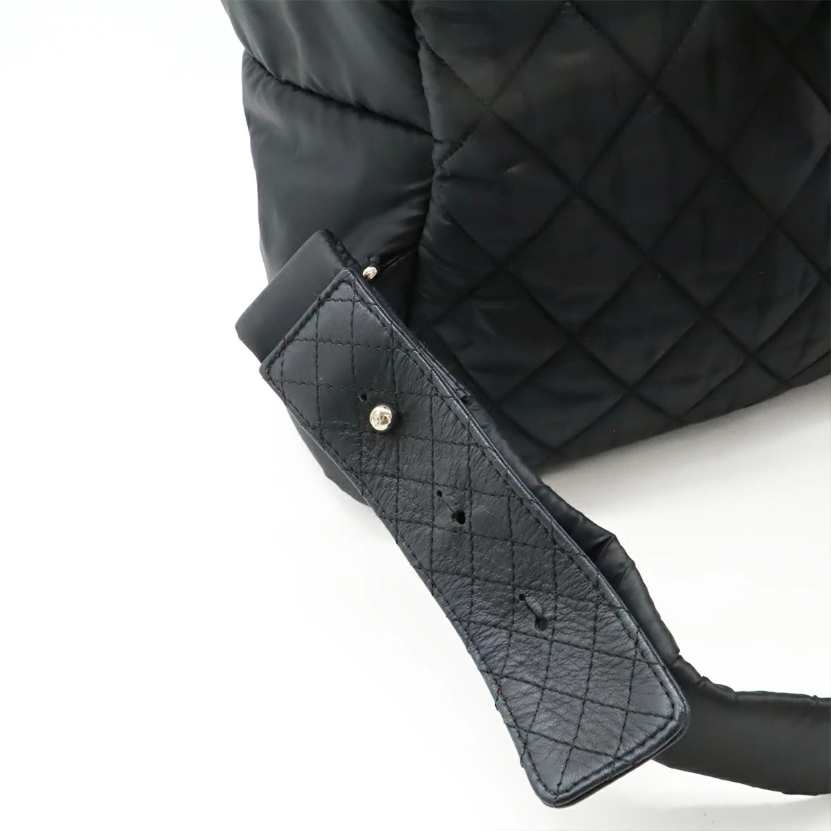 Chanel A92559 Backpack Nylon / Leather Black Unisex Bag #BLB606