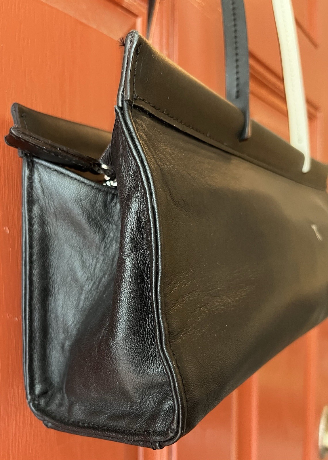 EUC $298 Joseph & Stacey Diana Purse Tote Bag Black Leather Seoul, South Korea