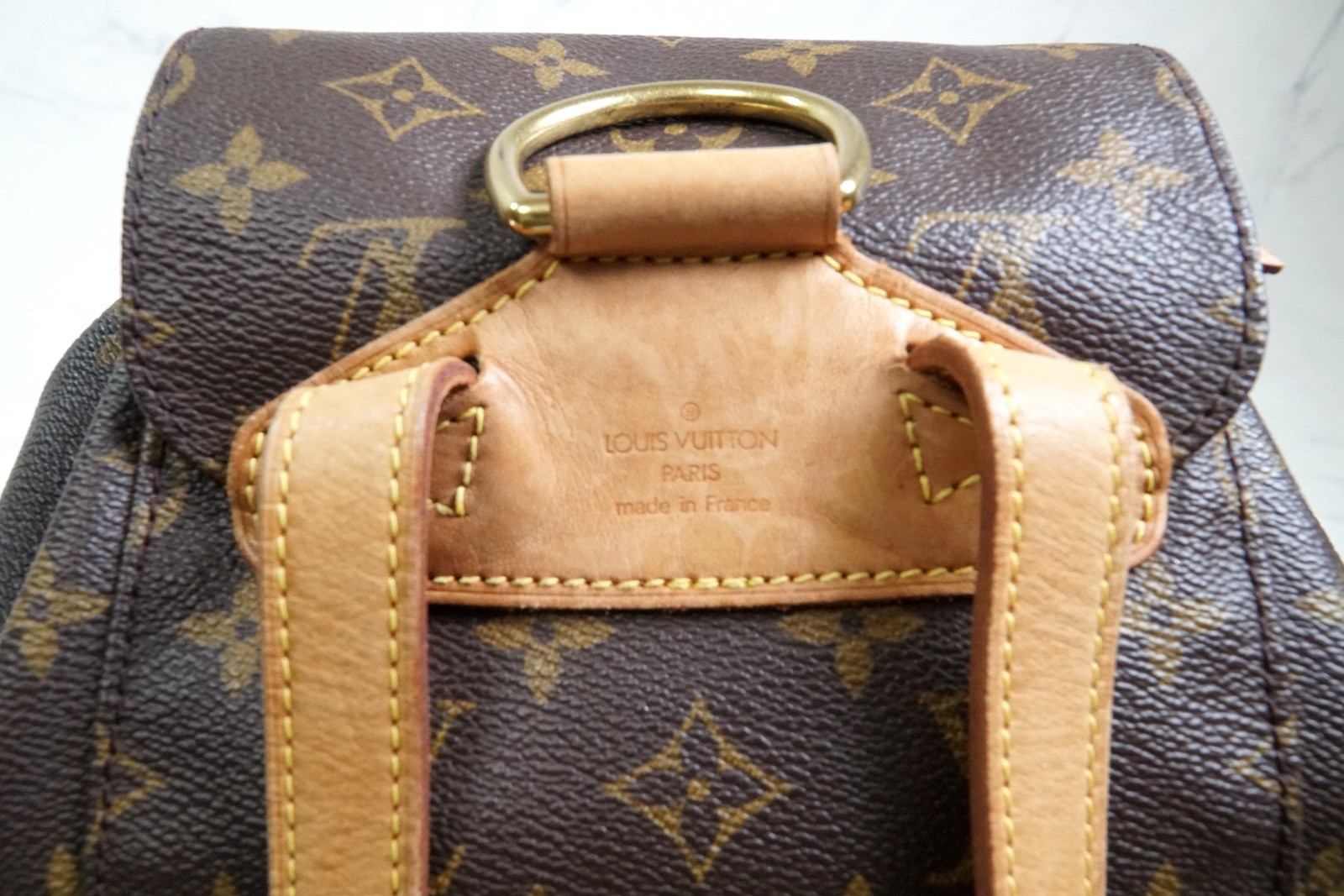 [Very Good] Louis Vuitton Monogram Montsouris MM Backpack Rucksack M51136 Auth