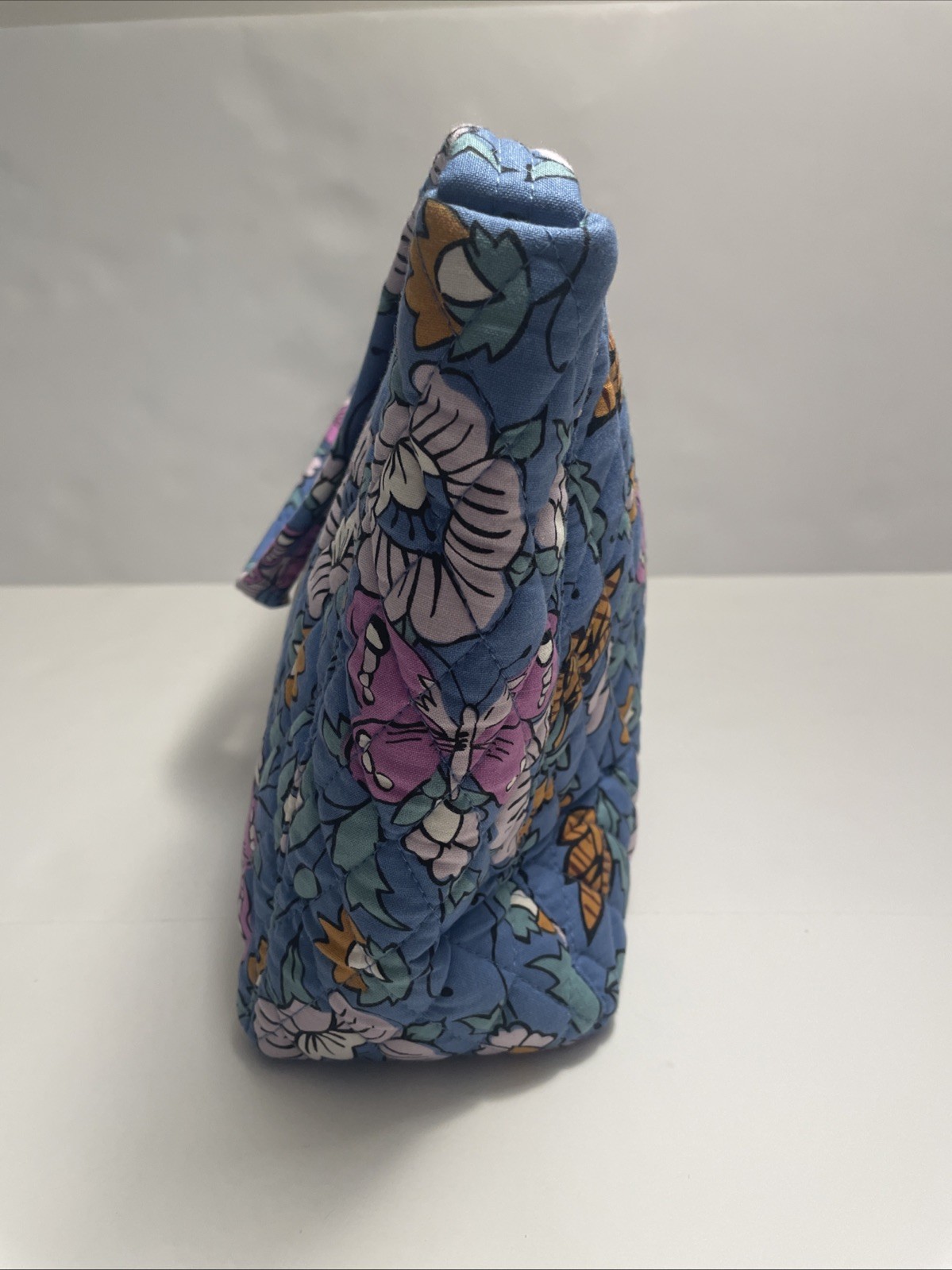 Vera Bradley NWT Slouchy Shoulder Bag – Blue Floral Wild Prairie – $119 MSRP