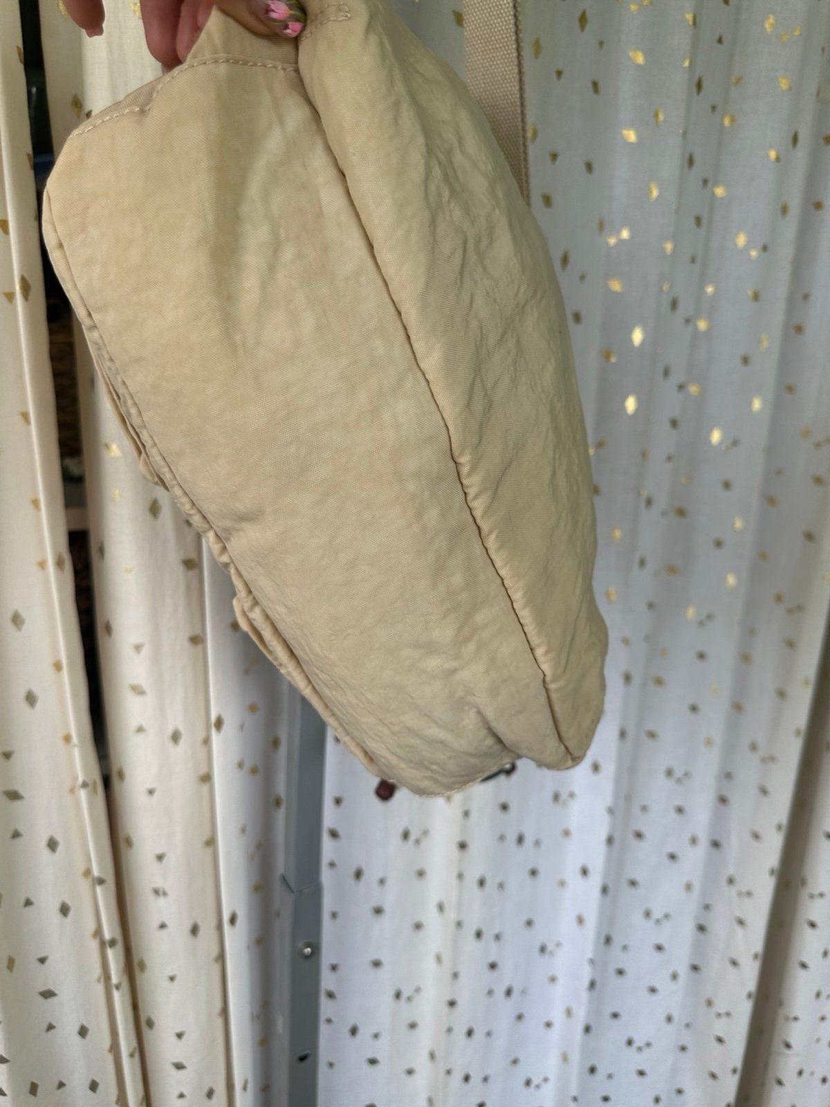 NWT Kipling Women’s New Rita Cream Medium Adjustable Messenger Crossbody Bag