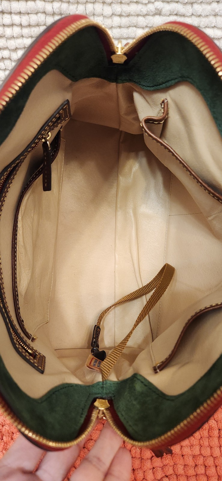 Dooney and Bourke Chestnut Brown Florentine Cameron Satchel