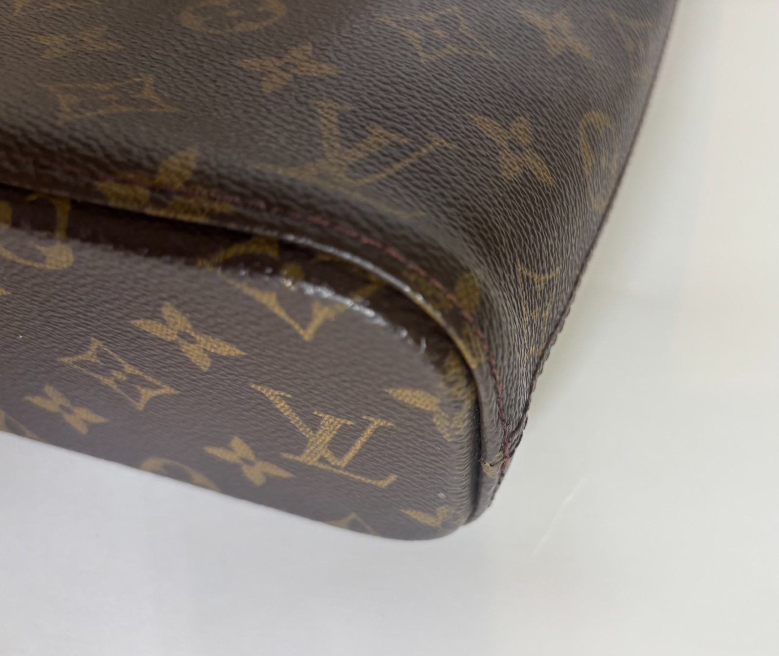 LOUIS VUITTON MONOGRAM VAVIN PM TOTE HANDBAG M51172 Brown Authentic