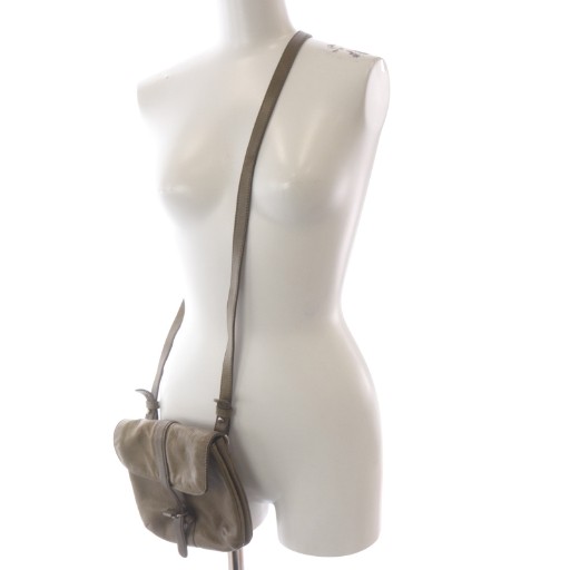 Vanessa Bruno Leather Shoulder Bag Brown AB Condition 18cm/7in Crossbody