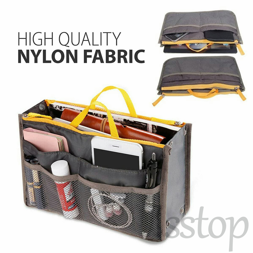 Women Tote Bags Organizer Insert Travel Storage Bag Handbags Organizer Makeup US