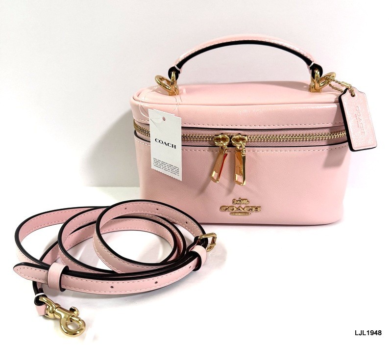 Coach Rainer 18 Leather Crossbody Pink CEO24 NWT