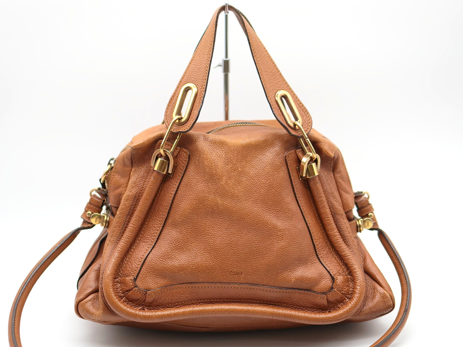Chloe Marcie hand Bag Brown Authentic