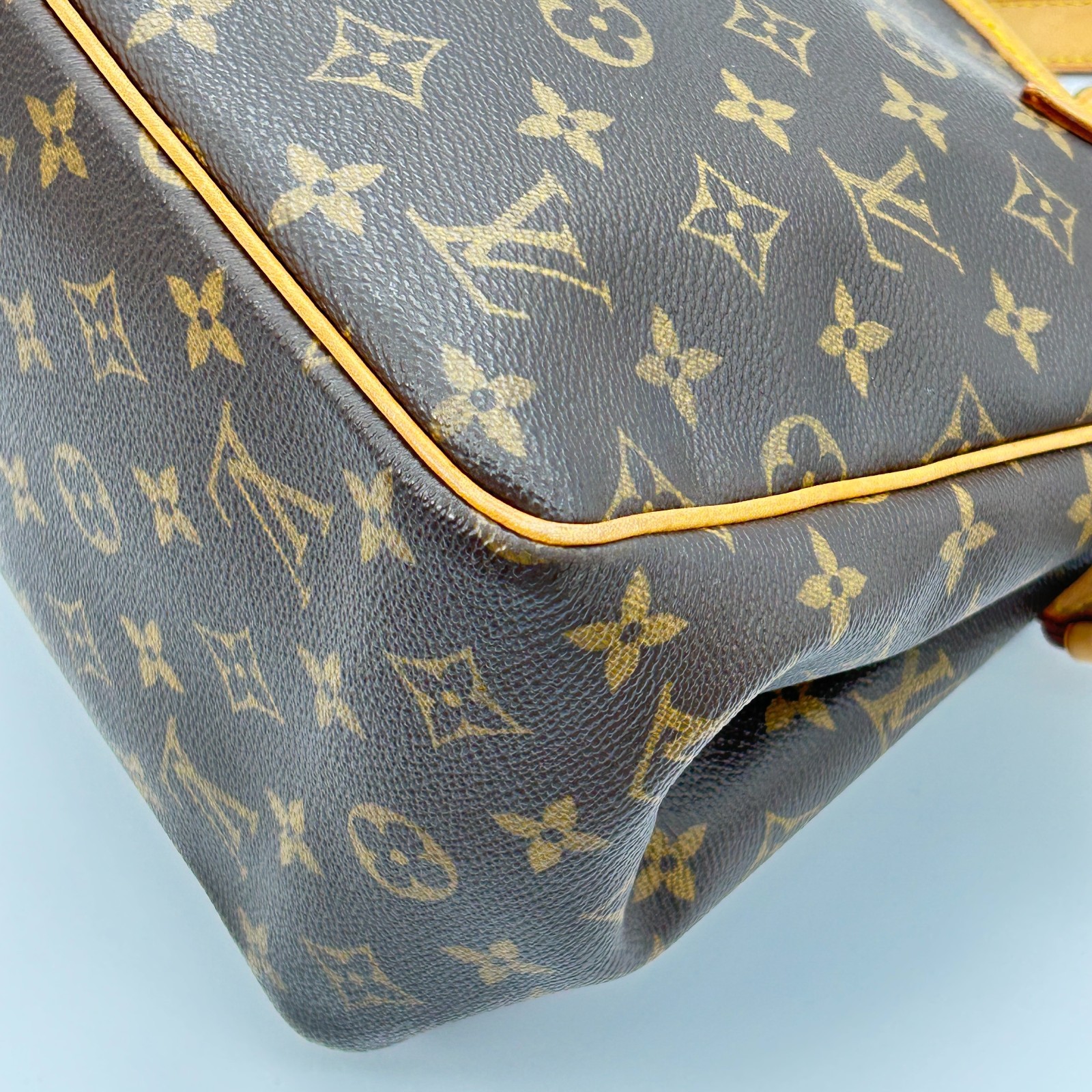Louis Vuitton Batignolles Monogram Canvas Tote Handbag Vintage LV Japan