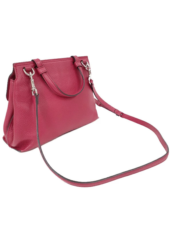 Gucci Bamboo 370831 Leather Pink Shoulder Bag Women’s #TB2976