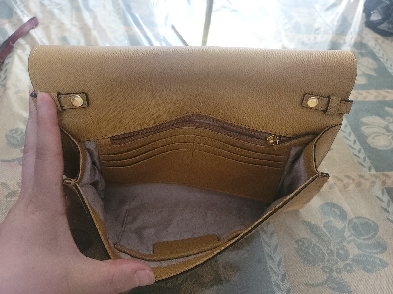 Michael Kors Leather Clutch Shoulder Bag Purse -see descriptions