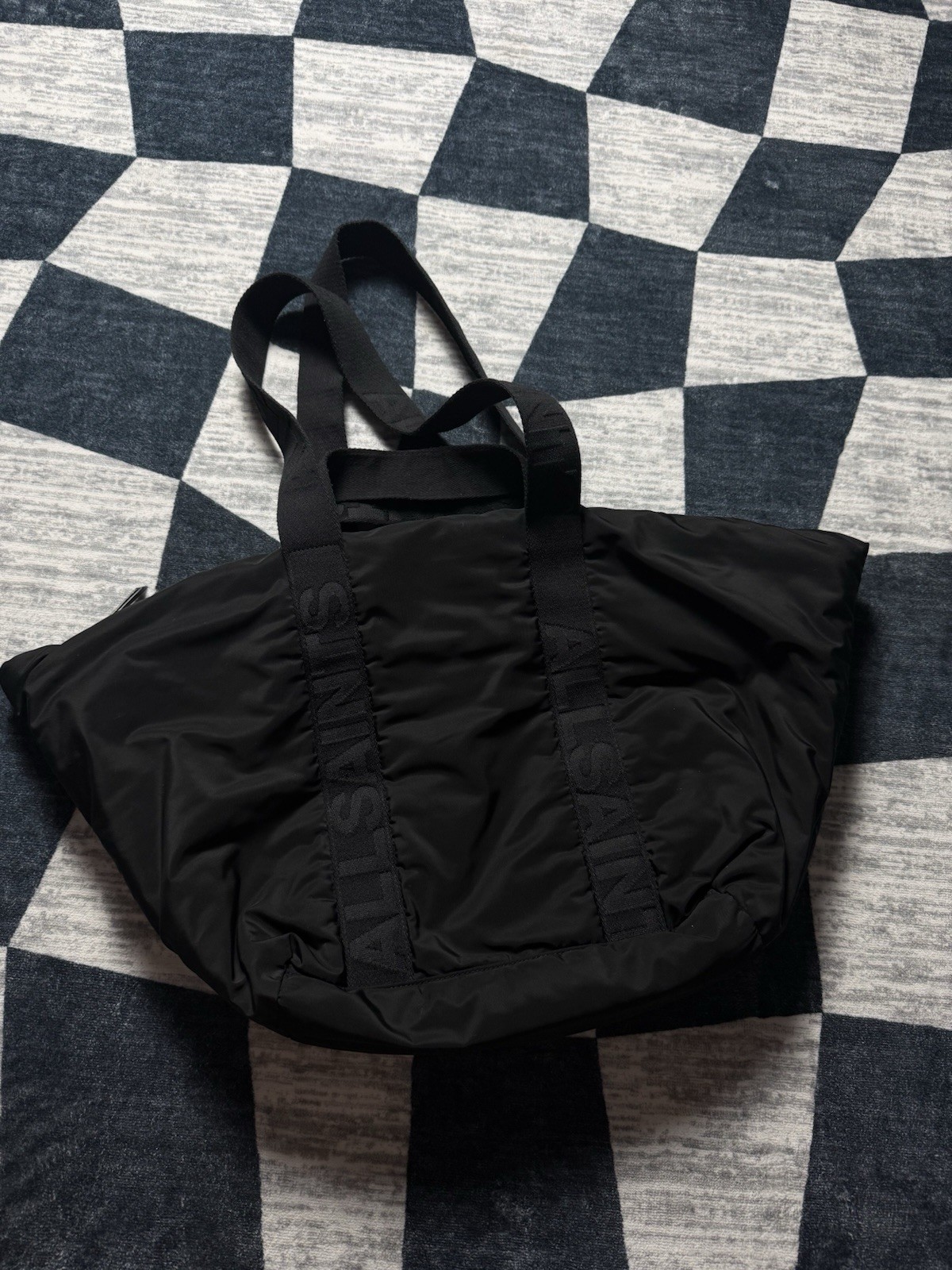 MSRP $119 SOLD OUT AllSaints Esme Recycled Tote Bag Black