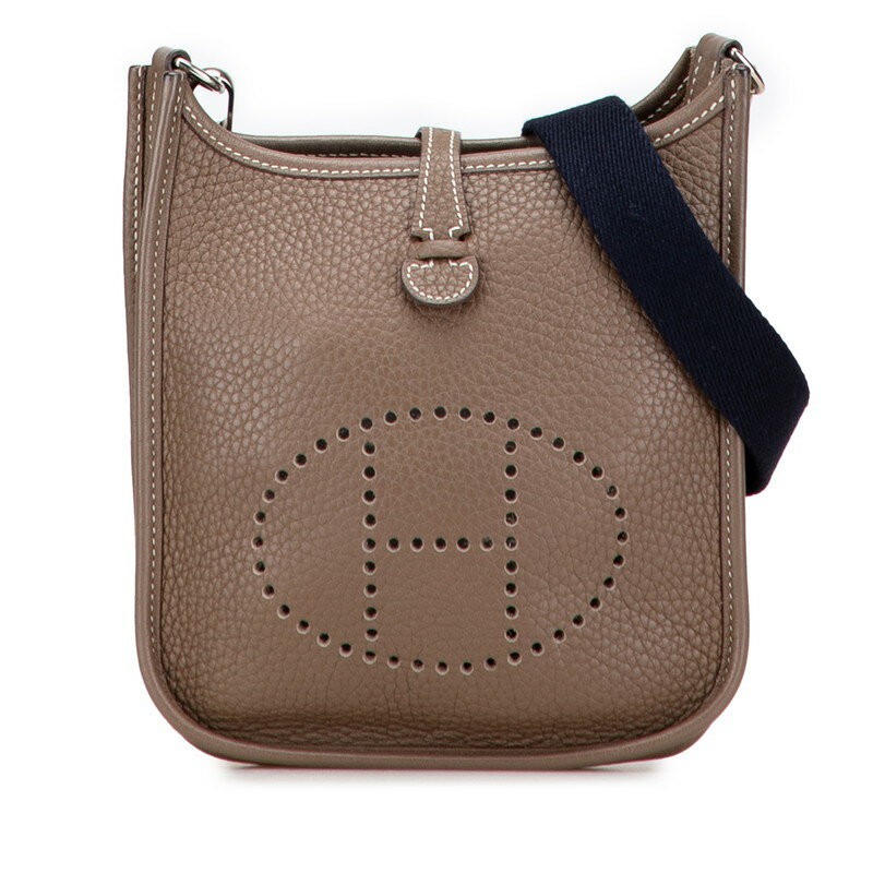 Hermes Evelyne TPM Amazon Shoulder Bag Clemence Leather Etoupe Z Stamp w/Box 99