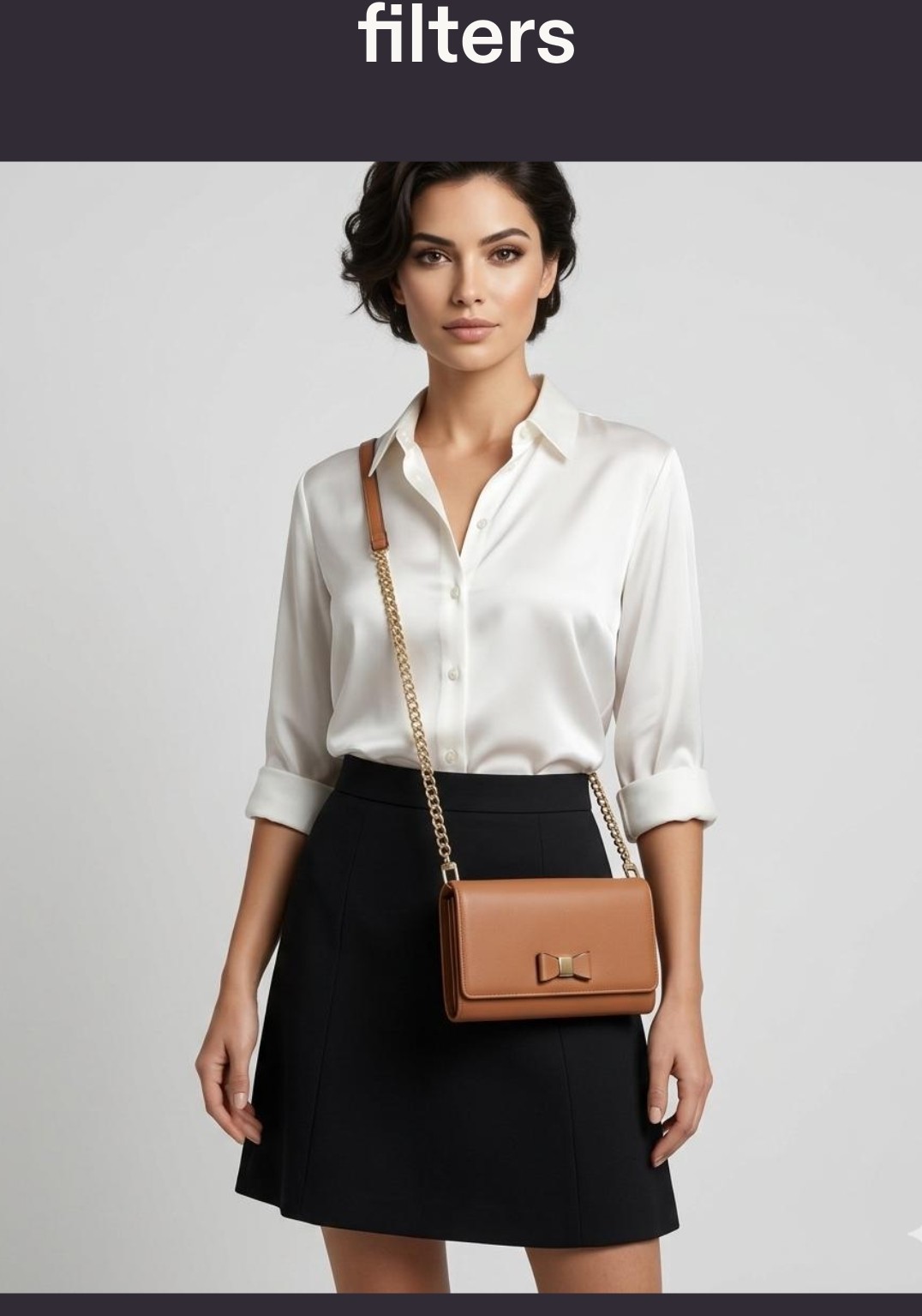 Women’s Brown Bow Mini Crossbody Bag