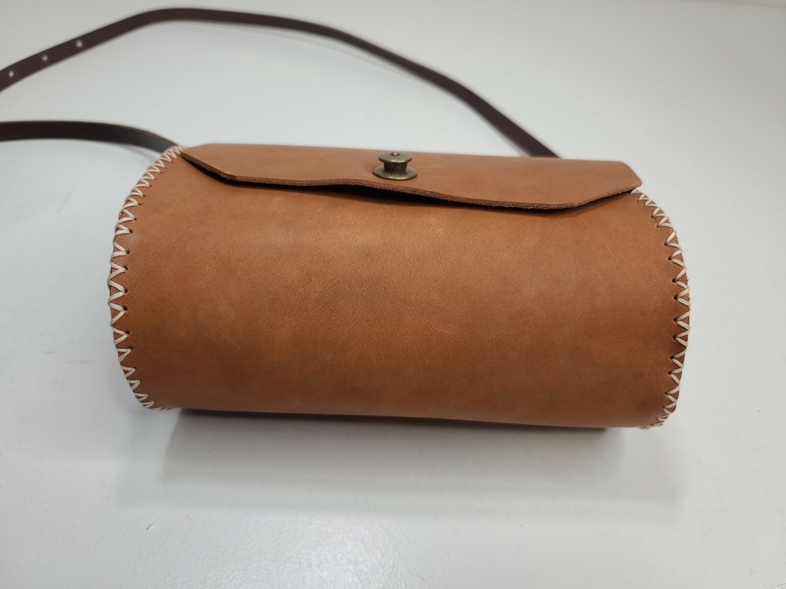 Bear Cub Leather Goods Roe Crossbody Brown Handmade