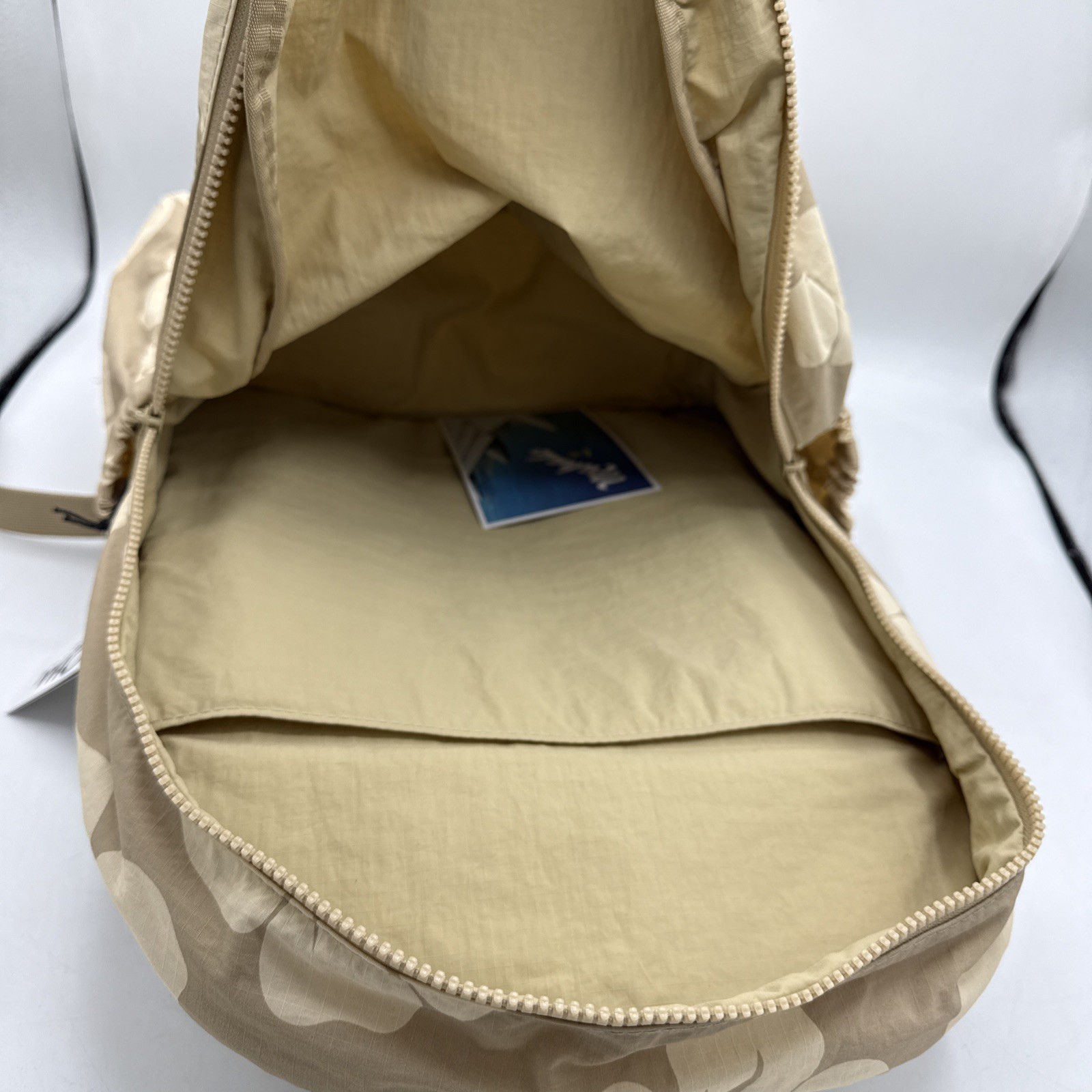 Aloha Collection Keep it Light Hana Hau Backpack Beige Creme Dune Hibiscus NWT