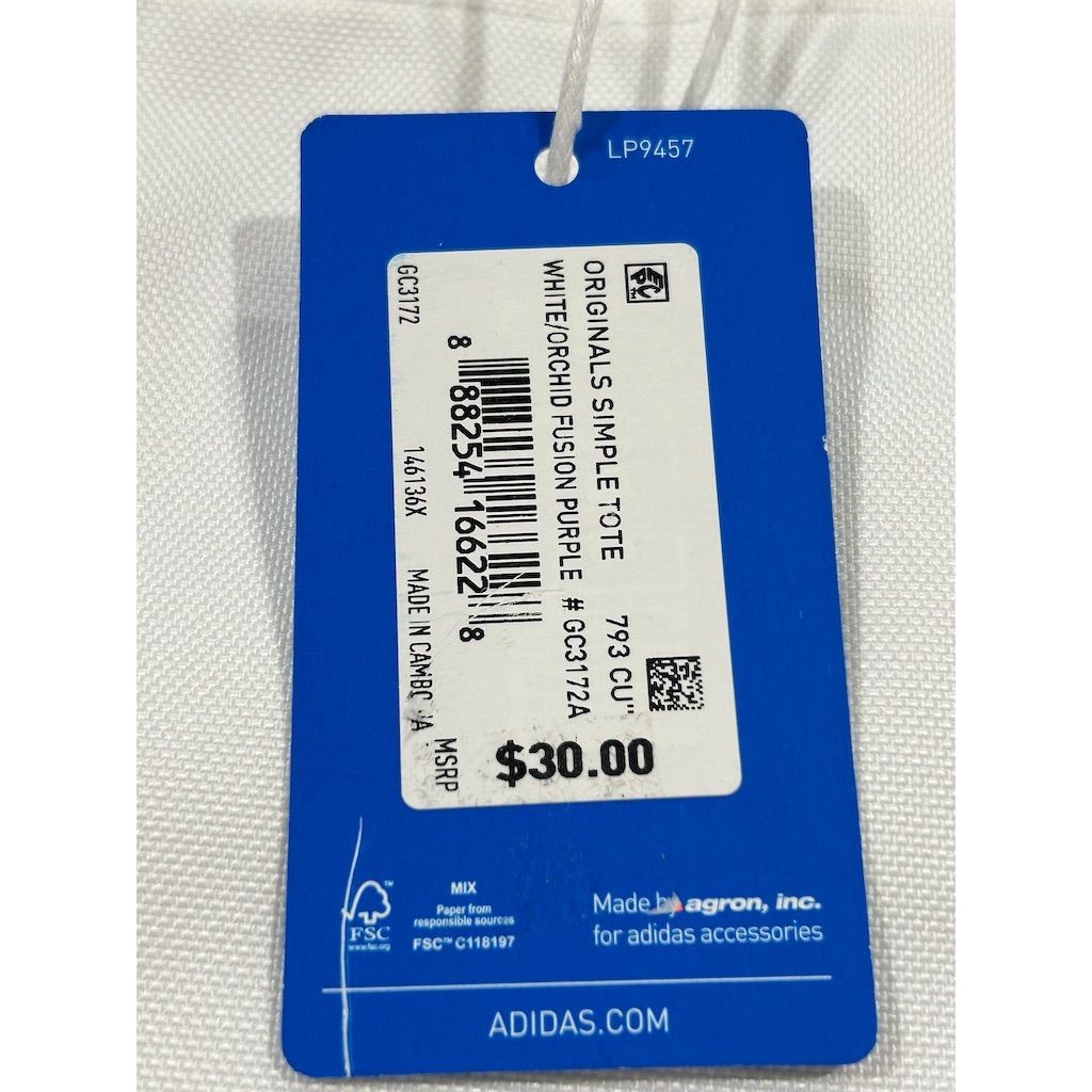 Adidas Originals Tote Bag Spray Paint Bliss Unisex Casual Eco-Friendly