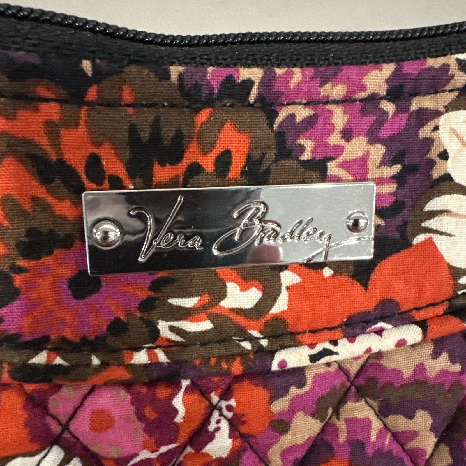 Vera Bradley Little Crossbody Bag Rosewood Retired Pink Purple Quilted Purse