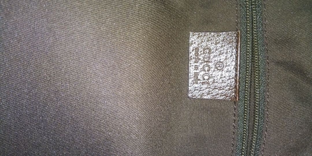 Gucci GG Canvas Handbag Leather Trim 25x24x38in Excellent Condition