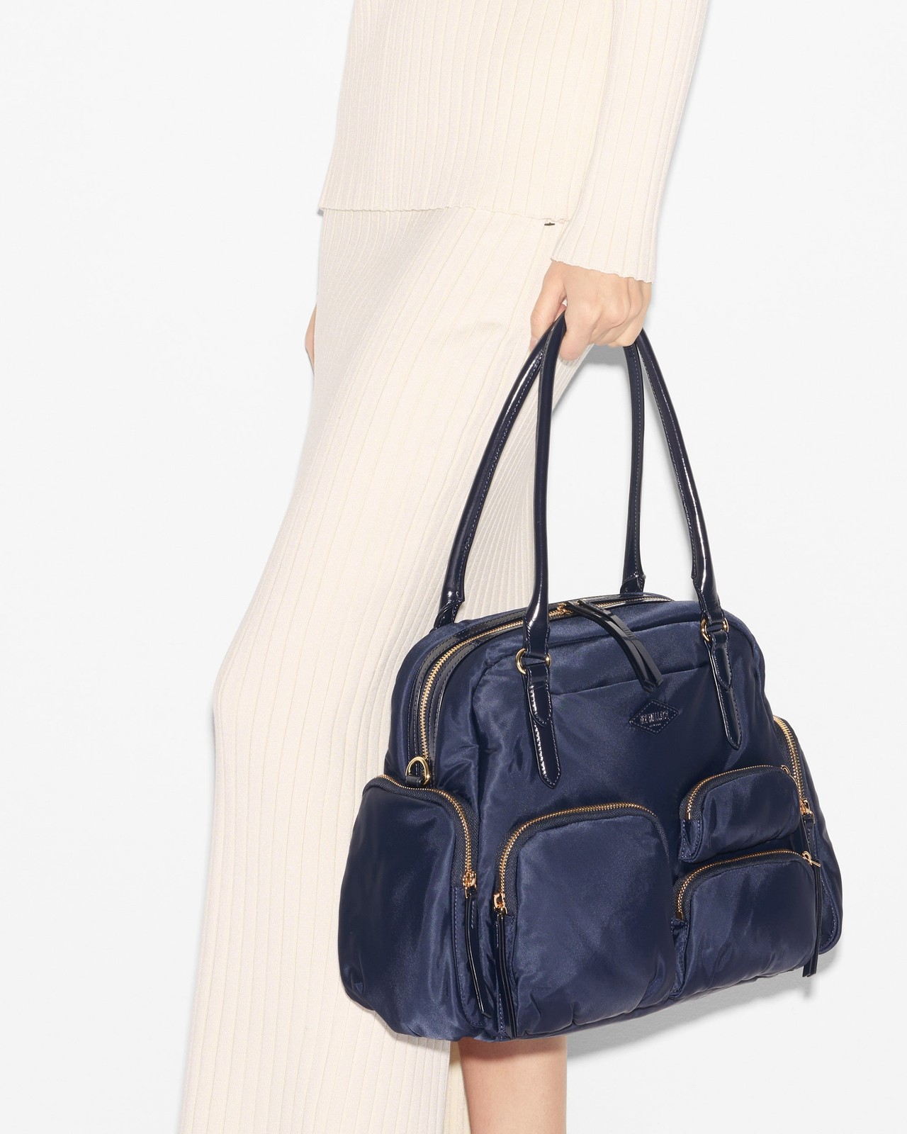 MZ WALLACE Chelsea Everyday Shoulder Bag W/ Pouch Crossbody ~NWT~ Navy