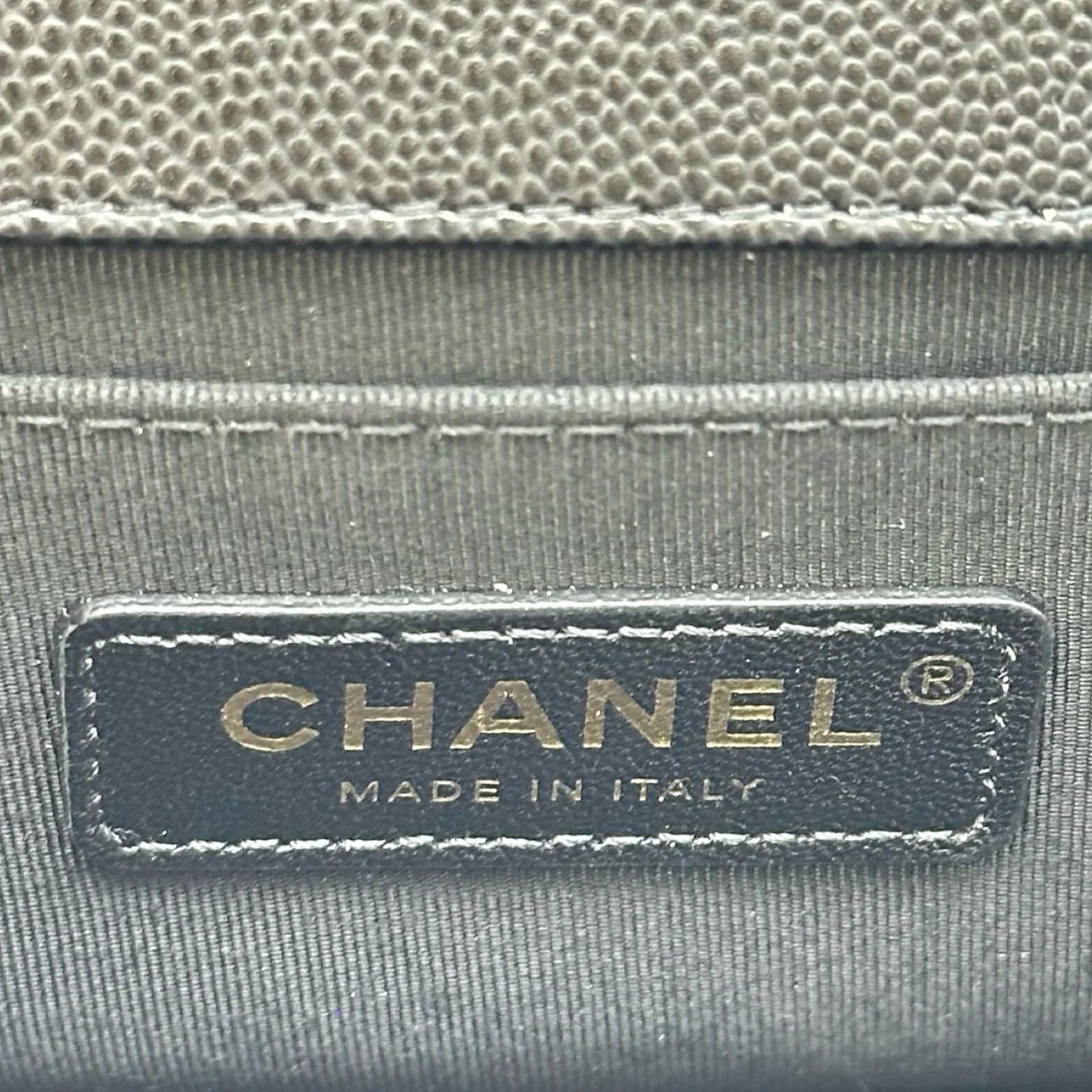 CHANEL Boy Bag 20 Black Caviarskin Shoulder Bag A67085 #OKB4769