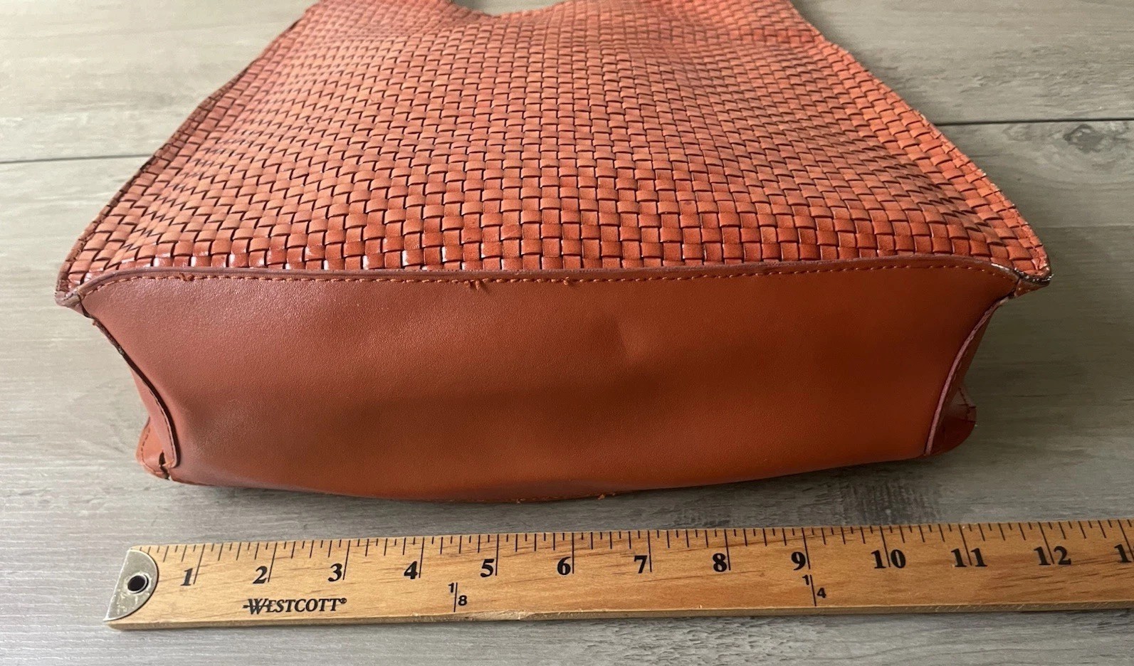 Vintage | Valerie Stevens | Woven Leather Shoulder Sack Bag