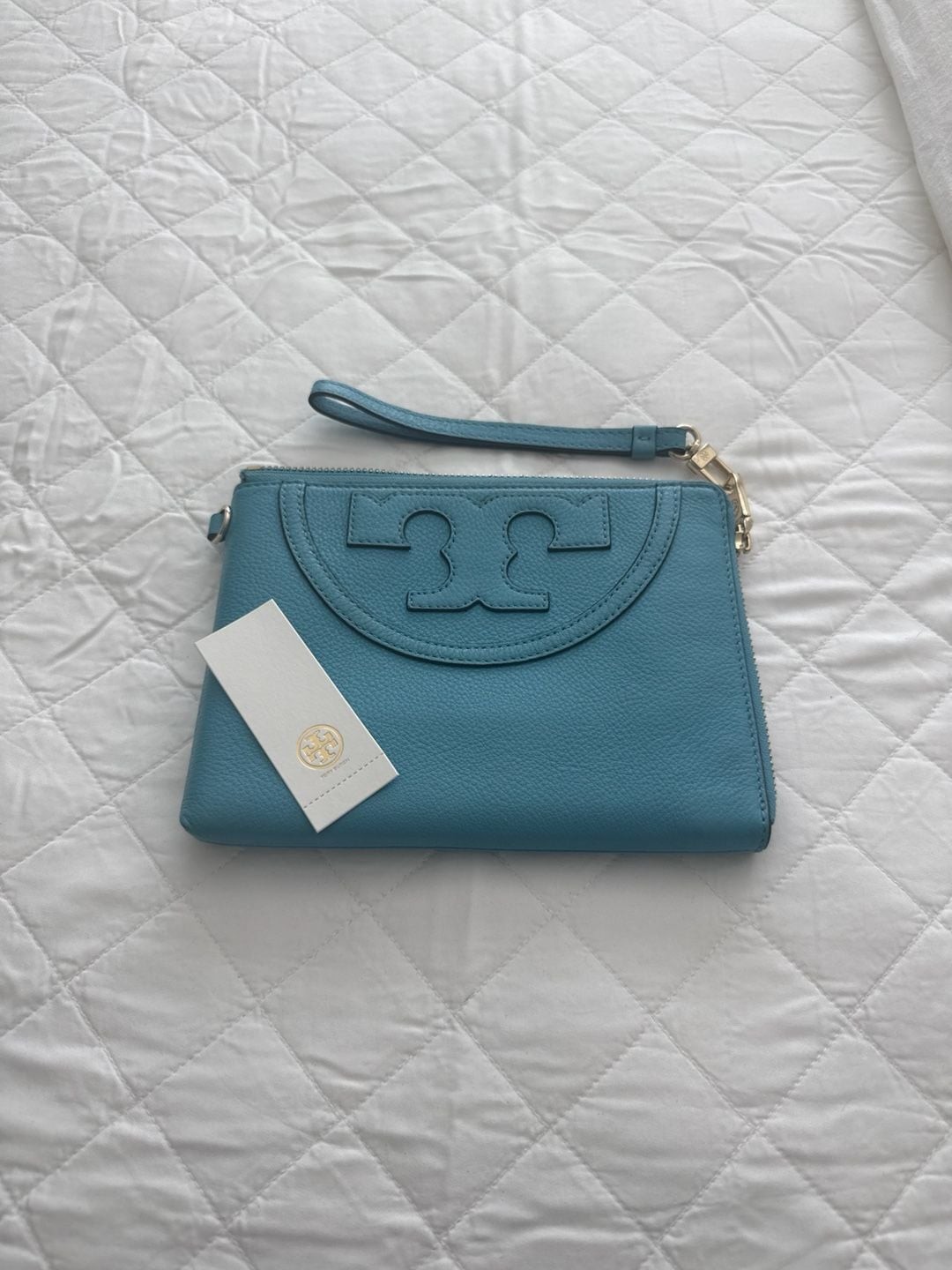 Tory Burch All-T Large Wristlet Juniper Berry OS