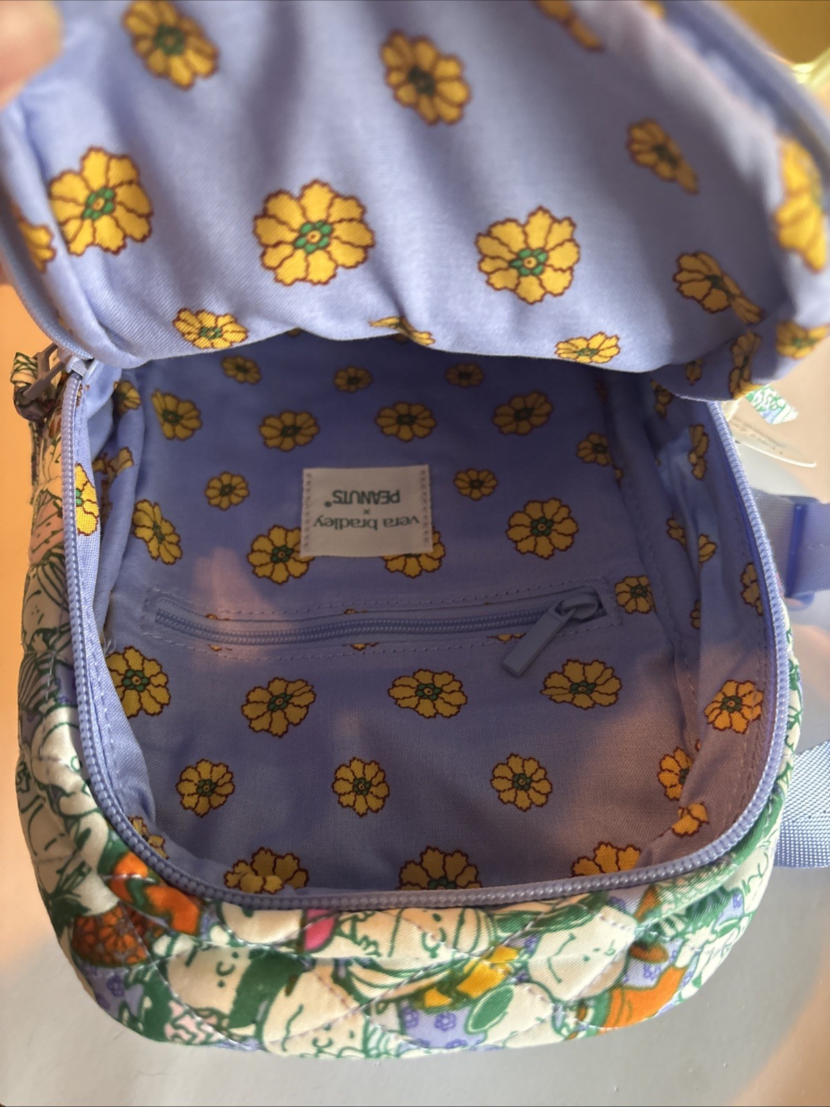 Vera Bradley X Peanuts Peanut Pals Lorman Sling Backpack
