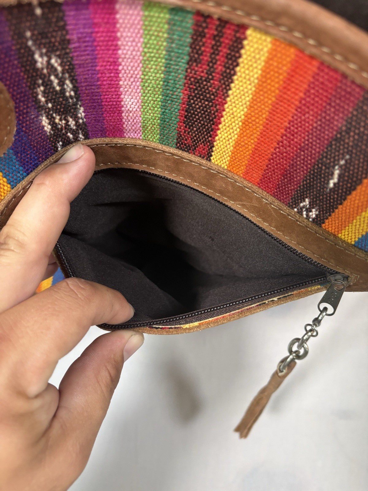 Tikal Guatemala Woven Tote Bag – Boho Artisan Mayan Stripe Shoulder Bag